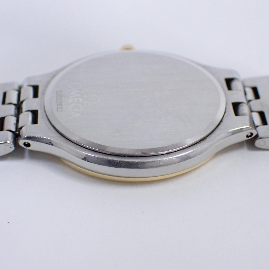 DE VILLE オメガ デビル シンボル クォーツ メンズ 腕時計 18K