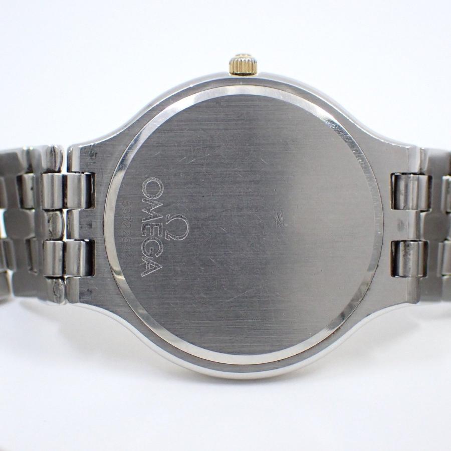 DE VILLE オメガ デビル シンボル クォーツ メンズ 腕時計 18K