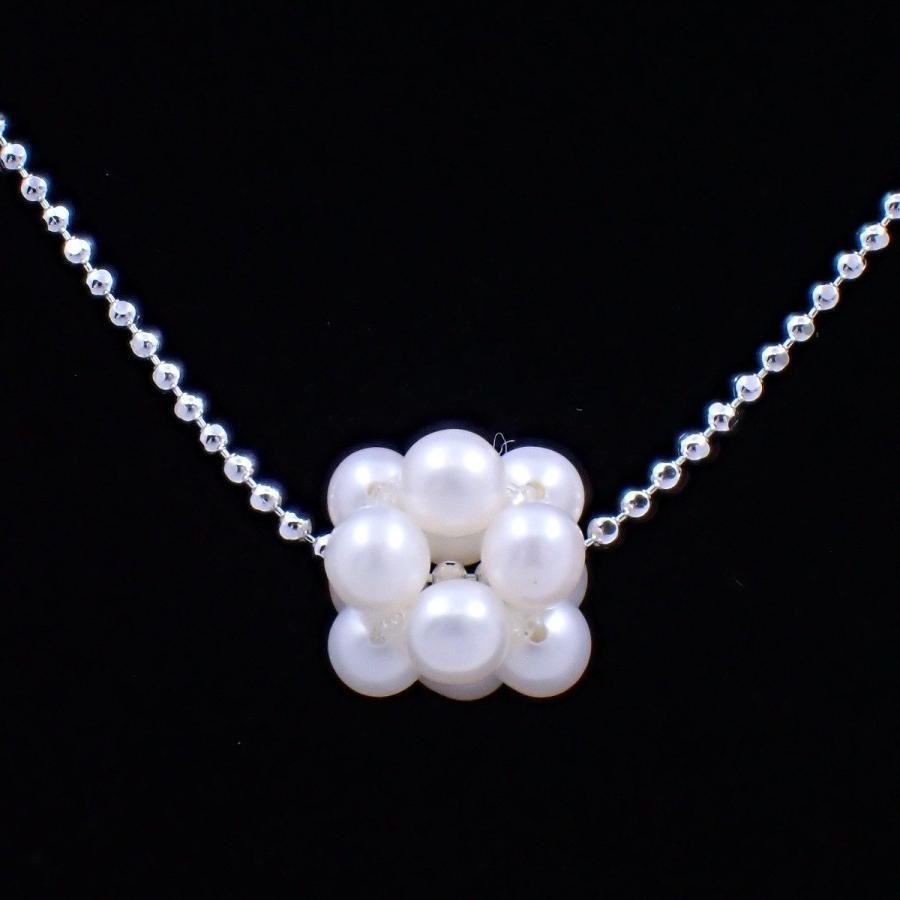 TASAKI 淡水パールネックレスシルバーチェーン12珠パール真珠