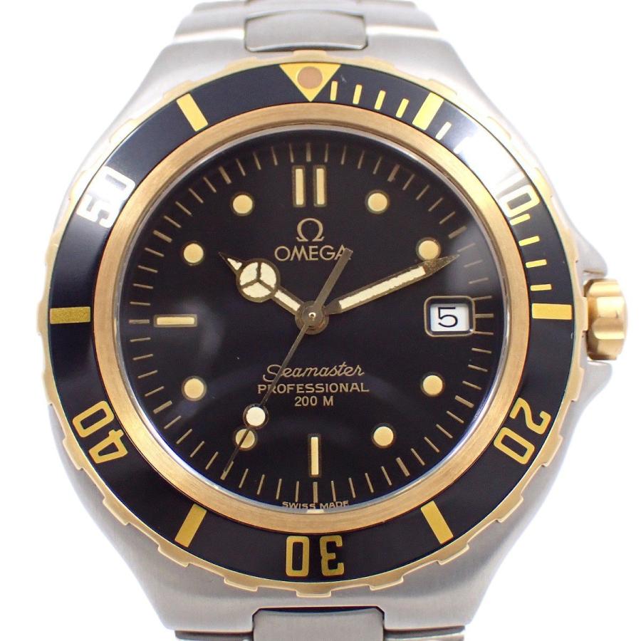 OMEGA オメガ シーマスター コンビ 200m クォーツ 腕時計 電池新品 SEAMASTER オメガ シーマスター 200M プロフェッショナル 18K