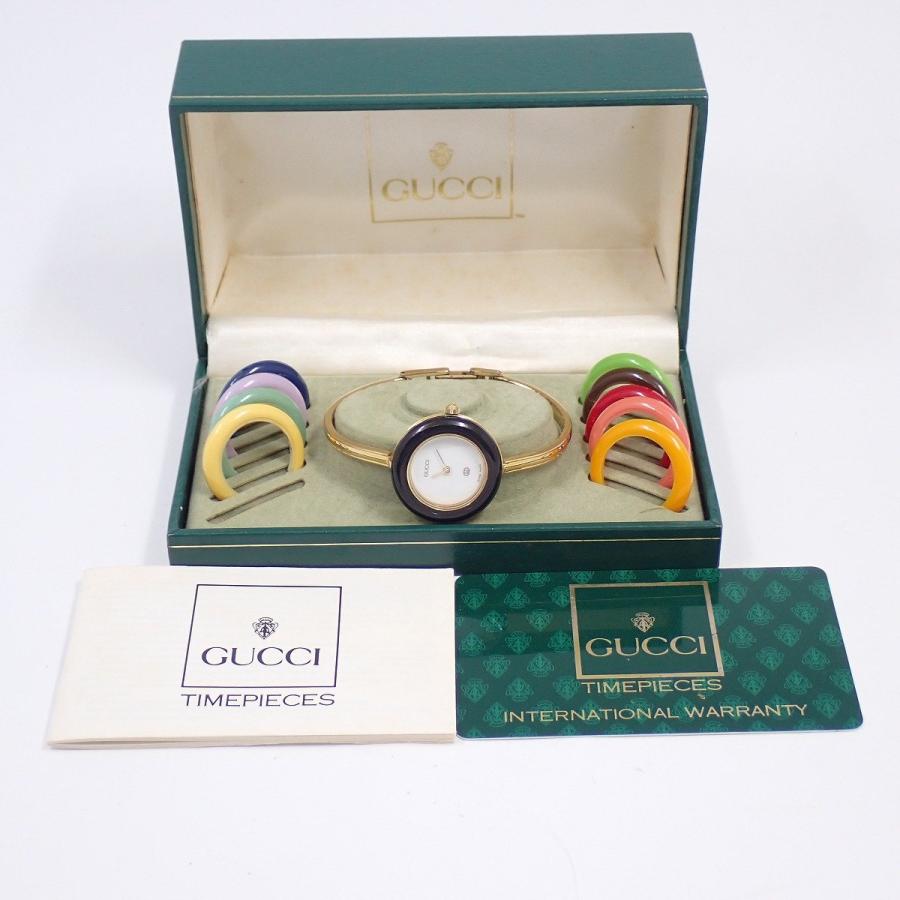 GUCCI グッチ チェンジベゼルウォッチ クォーツ レディース
