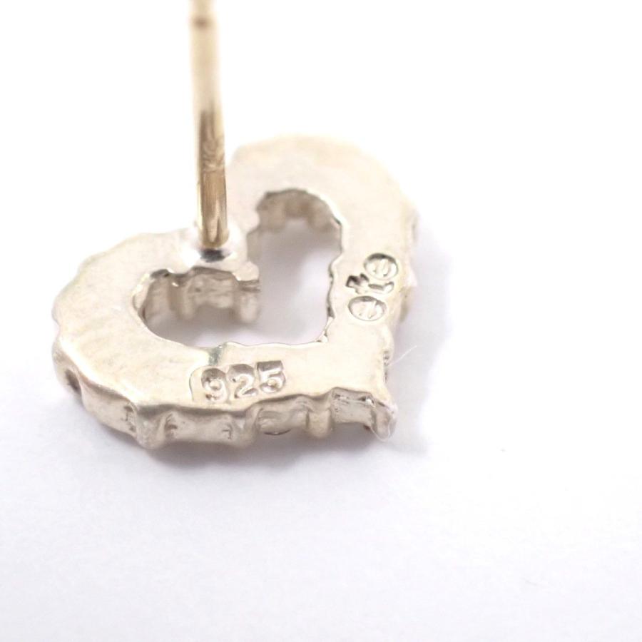 ete（エテ） ハート ピアス K18/シルバー925/ジルコニア【いおき質店