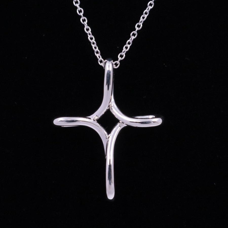 Tiffany & Co. ティファニー　オープンクロス　ネックレス　シルバー TIFFANY&Co. TIFFANY＆Co. ティファニー オープン クロス
