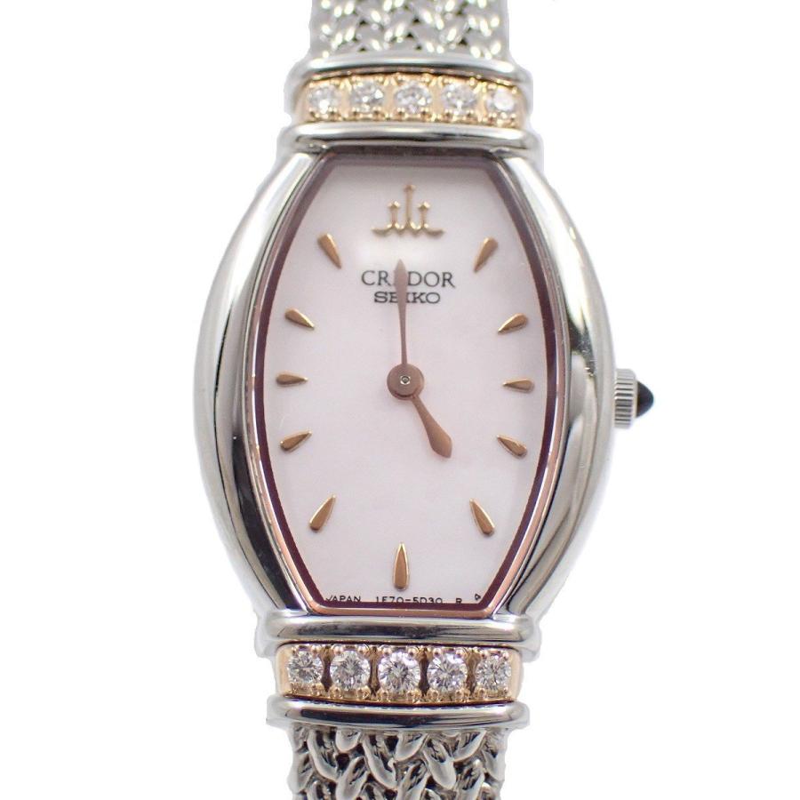 CREDOR SEIKO セイコー クレドール 18K/SS ラグダイヤ クォーツ