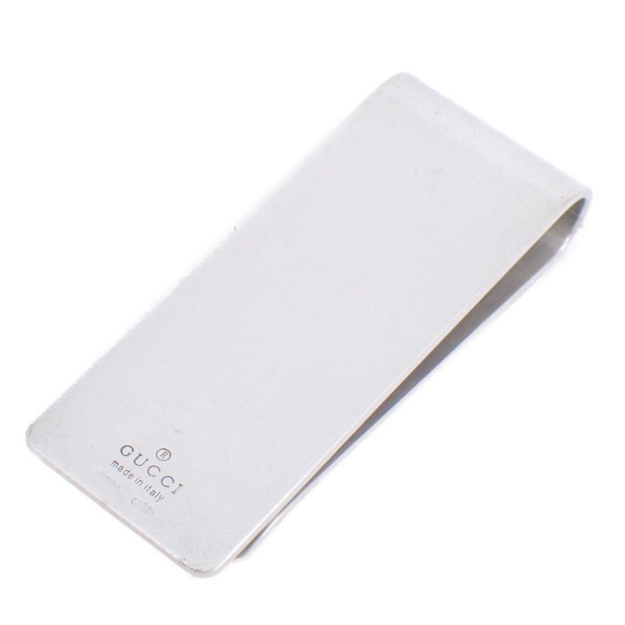 GUCCI Gロゴ マネークリップ イタリア製 メタルシルバー 付属品付き 美品 GUCCI（グッチ） Gロゴ マネークリップ シルバー925【いおき質店