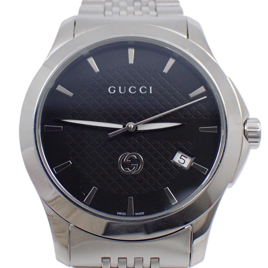 GUCCI（グッチ） 126.4 Gタイムレス クォーツ メンズ 腕時計 黒文字盤
