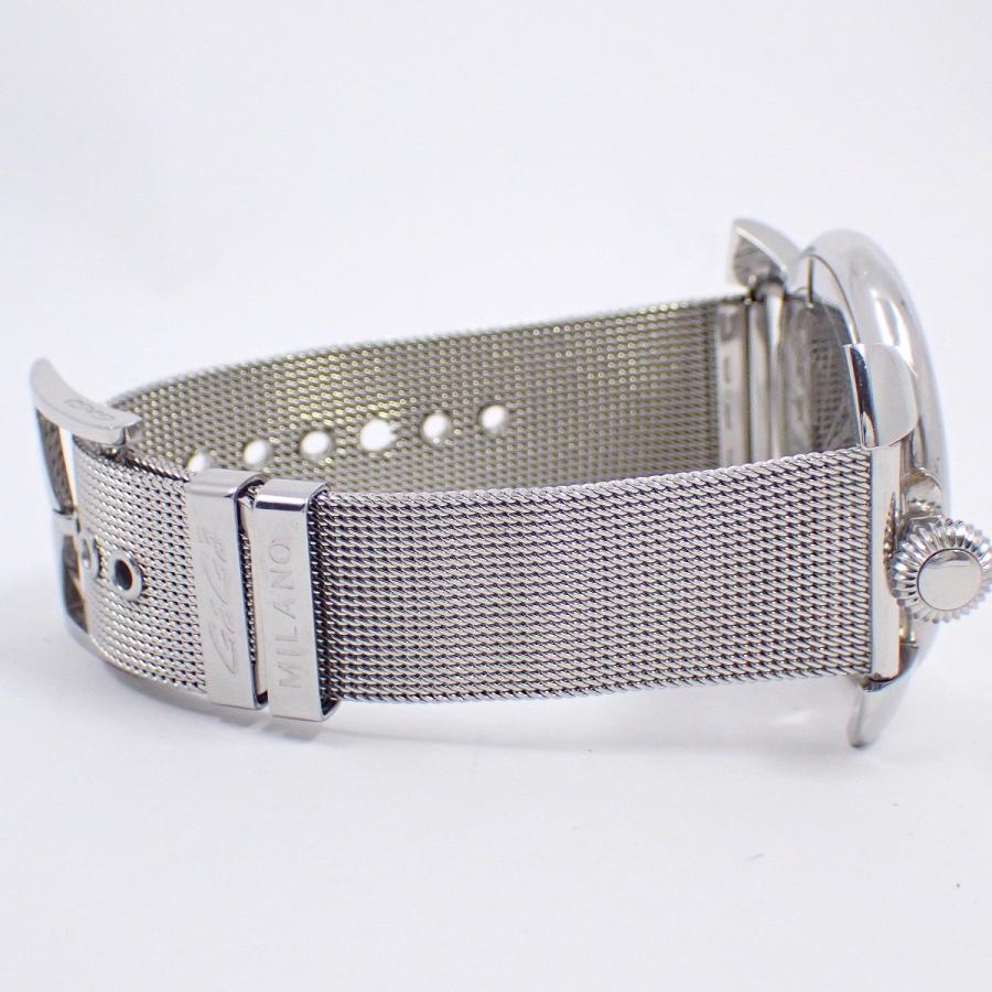 美品✨ガガミラノ　マヌアーレスリム46mm メンズ 腕時計 メッシュベルト GaGa MILANO（ガガミラノ） マニュアーレ スリム46 クォーツ メンズ
