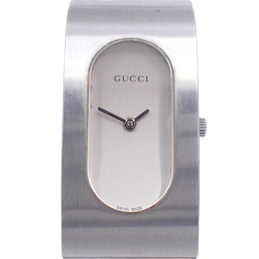 美品 GUCCI 2400L バングル 時計 ブレスレット レディース メンズ GUCCI（グッチ） 2400L バングルウォッチ クォーツ レディース 腕時計
