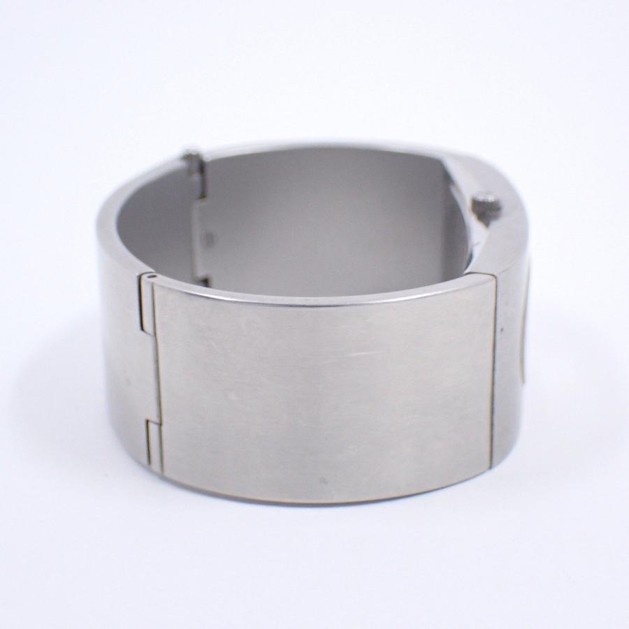 美品】GUCCI 2400L シルバーバングルウォッチ ブラック文字盤 楽天市場