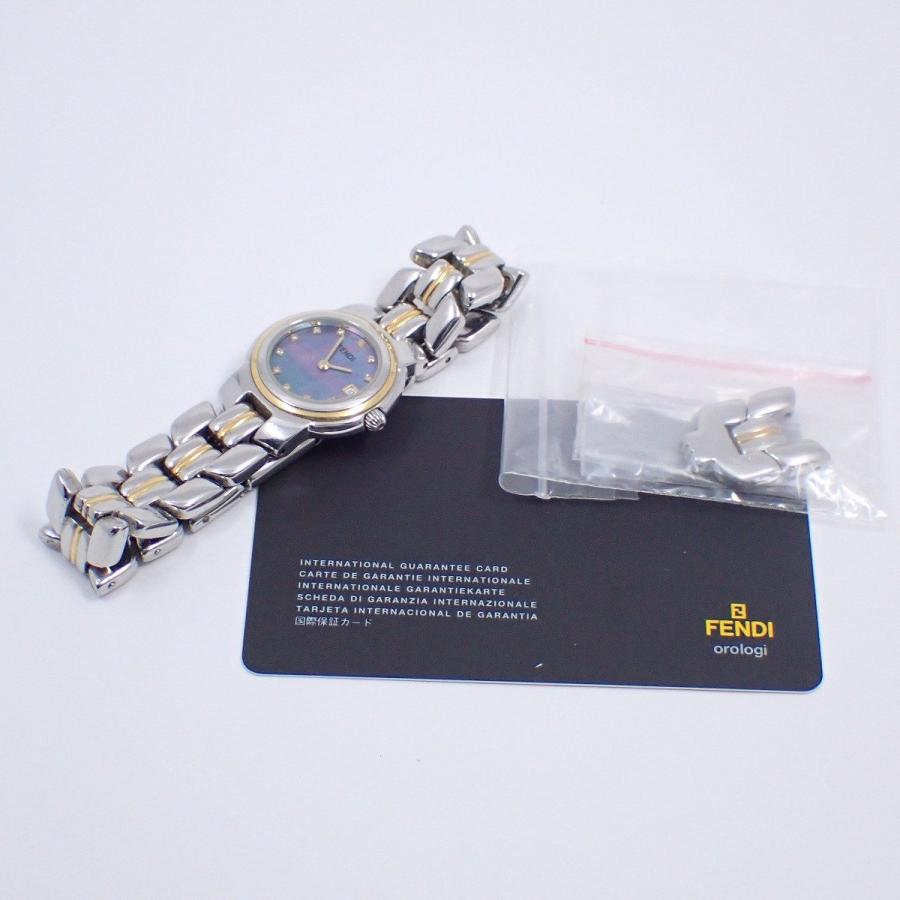 FENDI（フェンディ） 980L クォーツ レディース 腕時計 コンビ 11P石