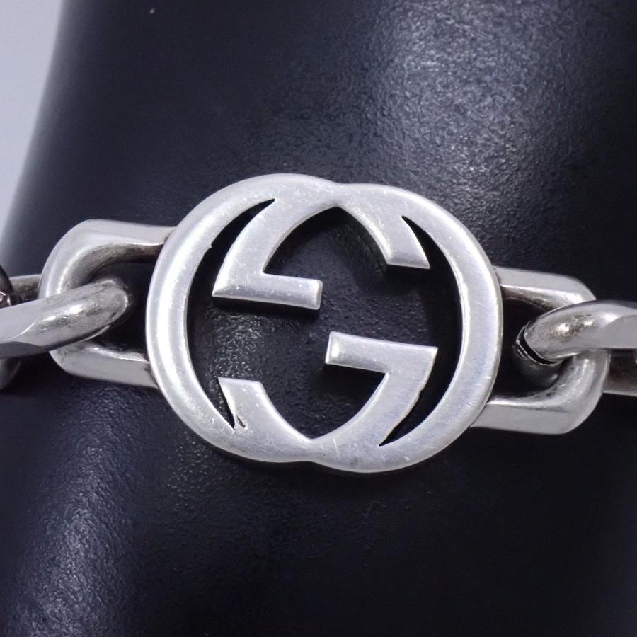 GUCCI（グッチ） インターロッキングG チェーン ブレスレット シルバー