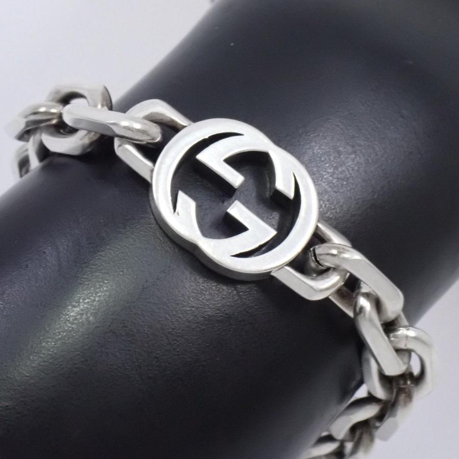 GUCCI（グッチ） インターロッキングG チェーン ブレスレット シルバー