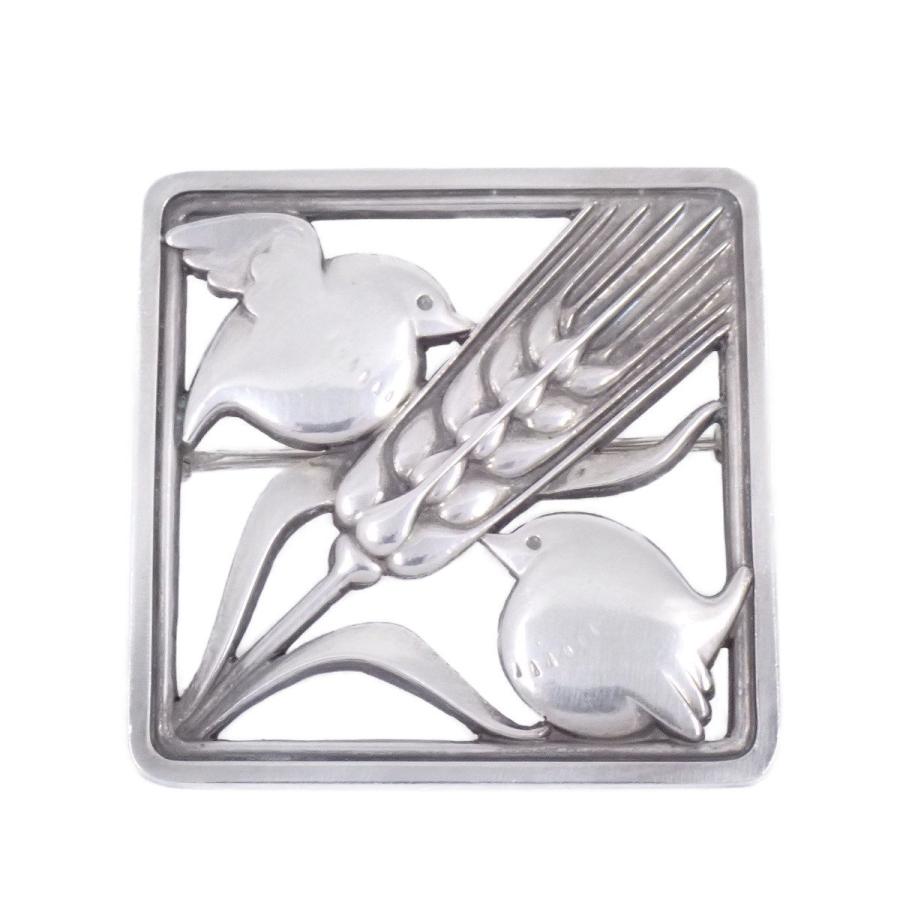 Georg Jensen（ジョージ ジェンセン） 250 バード 小鳥 麦 ブローチ