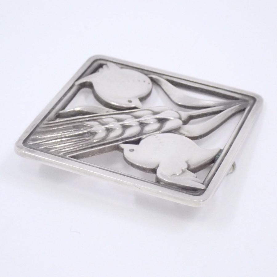Georg Jensen（ジョージ ジェンセン） 250 バード 小鳥 麦 ブローチ