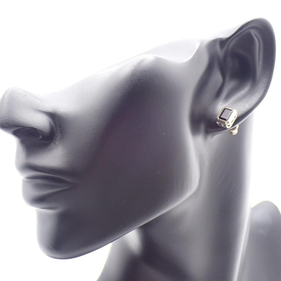 美品‼️ジャスティンデイビス　オニキスピアス　片耳‼️ Justin Davis JUSTIN DAVIS（ジャスティンデイビス） ピアス シルバー925/K18