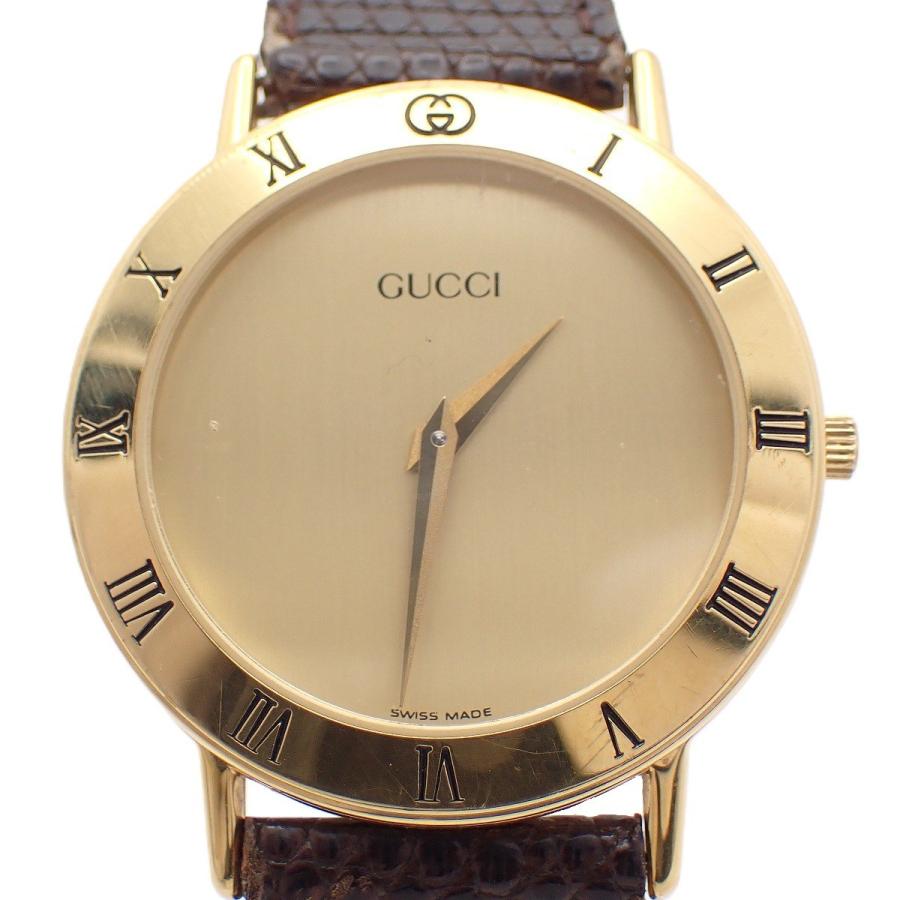 GUCCI（グッチ） 3000.2.M ラウンド型 クォーツ メンズ 腕時計 