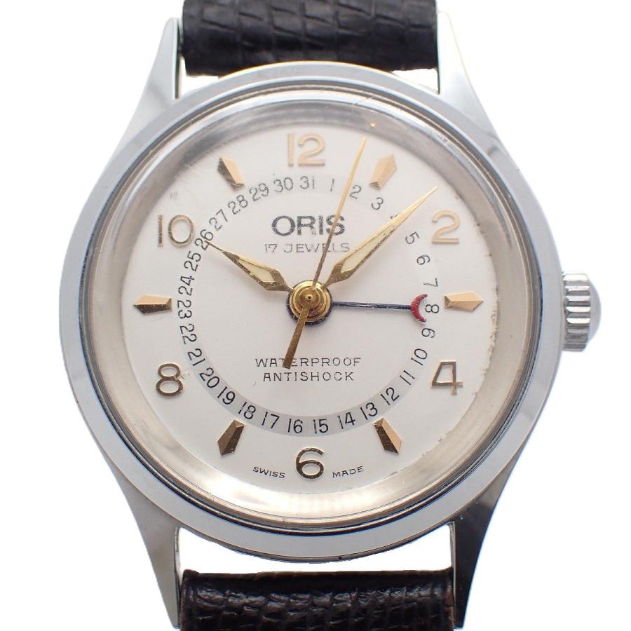 ORIS（オリス） ポインターデイト 手巻き ボーイズ 腕時計 シルバー