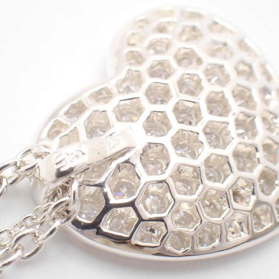 STAR JEWELRY（スタージュエリー） カーブハート ネックレス シルバー