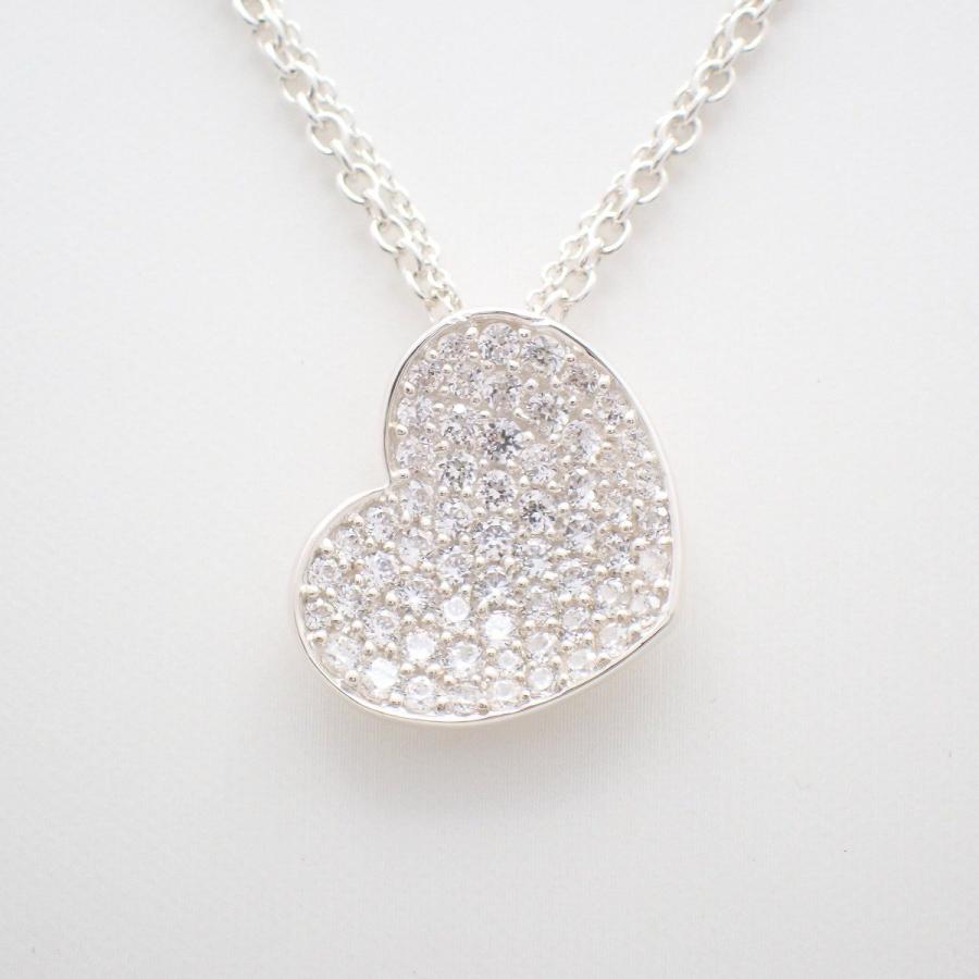 STAR JEWELRY（スタージュエリー） カーブハート ネックレス シルバー