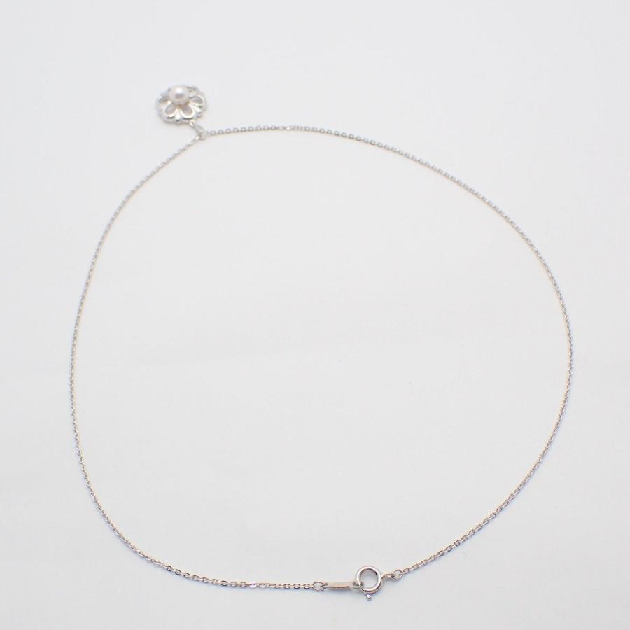 MIKIMOTO（ミキモト） 【美品】MIKIMOTO フラワー ネックレス シルバー