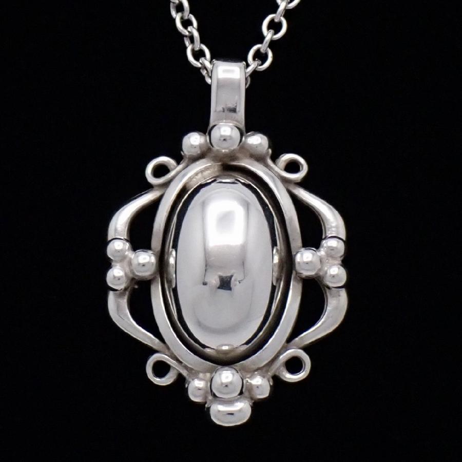 ジョージジェンセン　イヤー　ネックレス　シルバー　925 1989 Georg Jensen（ジョージ ジェンセン） 1989 平成元年 ヘリテージ