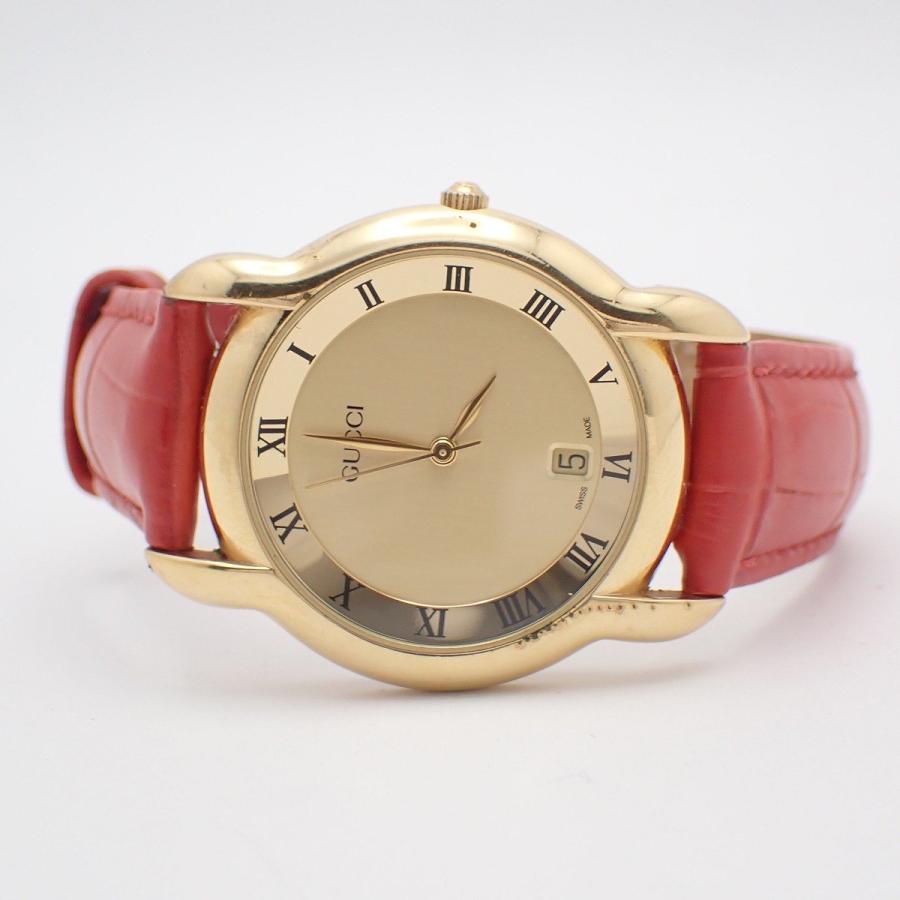 稼働品　美品　GUCCI グッチ　5100L ゴールド　ローマン　腕時計 GUCCI（グッチ） 5100M クォーツ メンズ 腕時計 ゴールドGP ゴールド