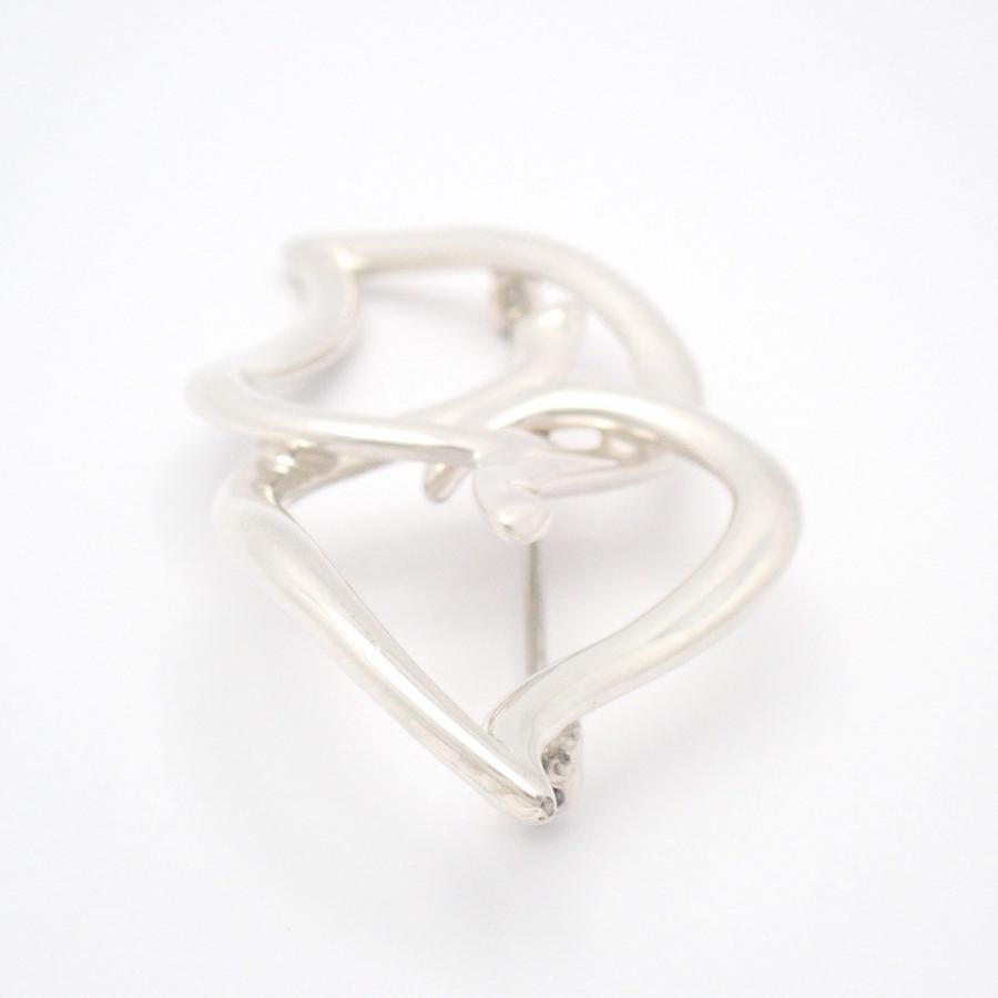 【美品】Tiffany&Co. ダブルリーフ ブローチ スターリング 925 TIFFANY&Co.（ティファニー） ダブル リーフ ブローチ シルバー925【い
