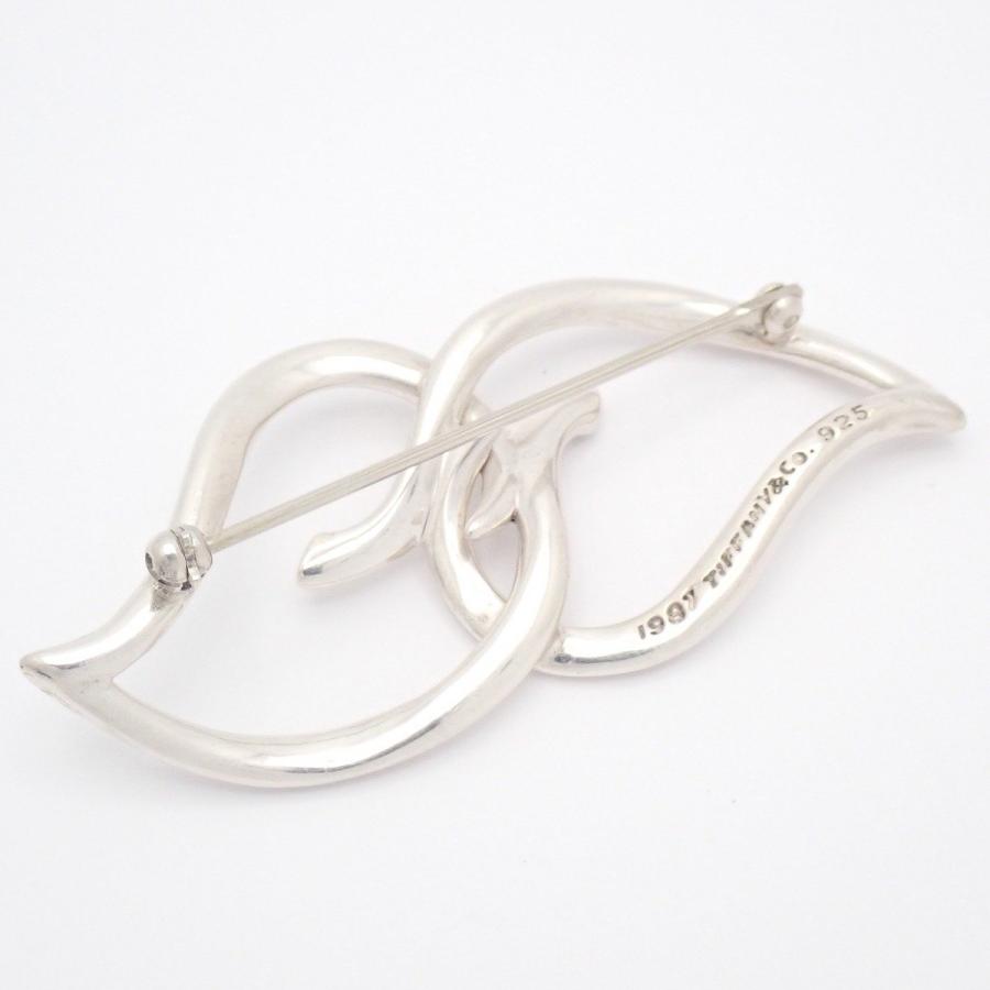 TIFFANY＆Co. ティファニー ダブル リーフ ブローチ シルバー925【い