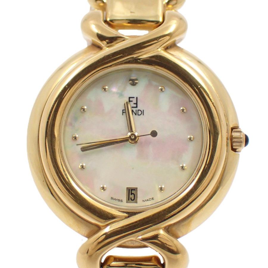 FENDI ゴールド アナログクォーツ腕時計 FENDI（フェンディ） 700G クォーツ ボーイズ 腕時計 ゴールドGP