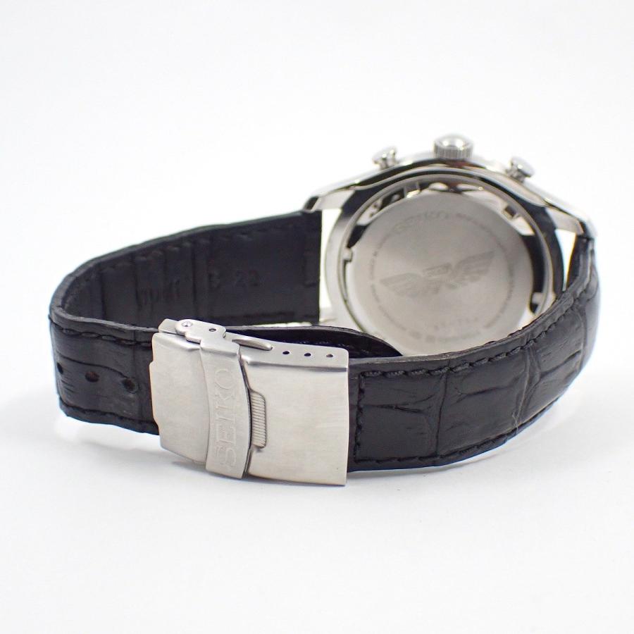 SEIKO ANAコラボ　クロノグラフ 腕時計 ブラック SEIKO（セイコー） ANAコラボ パーペチュアルカレンダー クロノグラフ