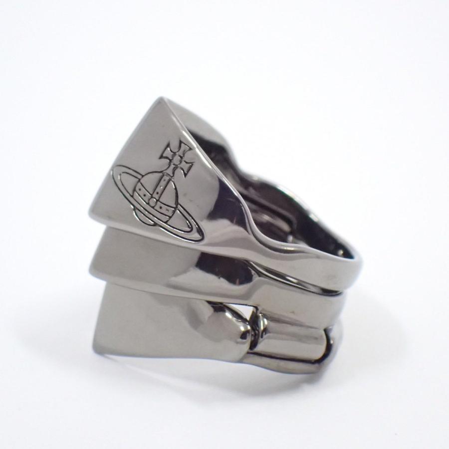 ヴィヴィアンウエストウッド　ナックル　ダスター　リング　925 ブラック　M Vivienne Westwood 【美品】Vivienne ヴィヴィアンウエスト