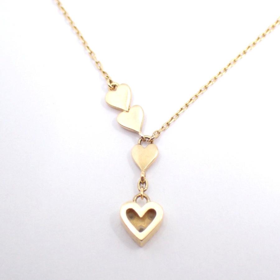 STAR JEWELRY　ハート　k18 ネックレス MYSTERIOUS HEART DIAMOND NECKLACE 0.08ct(2ZN2072)K18