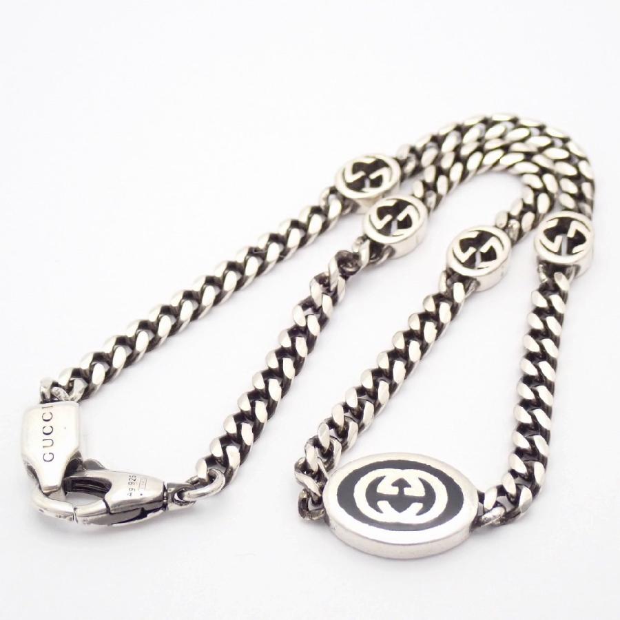 GUCCI（グッチ） インターロッキングG オーバルプレート 喜平チェーン