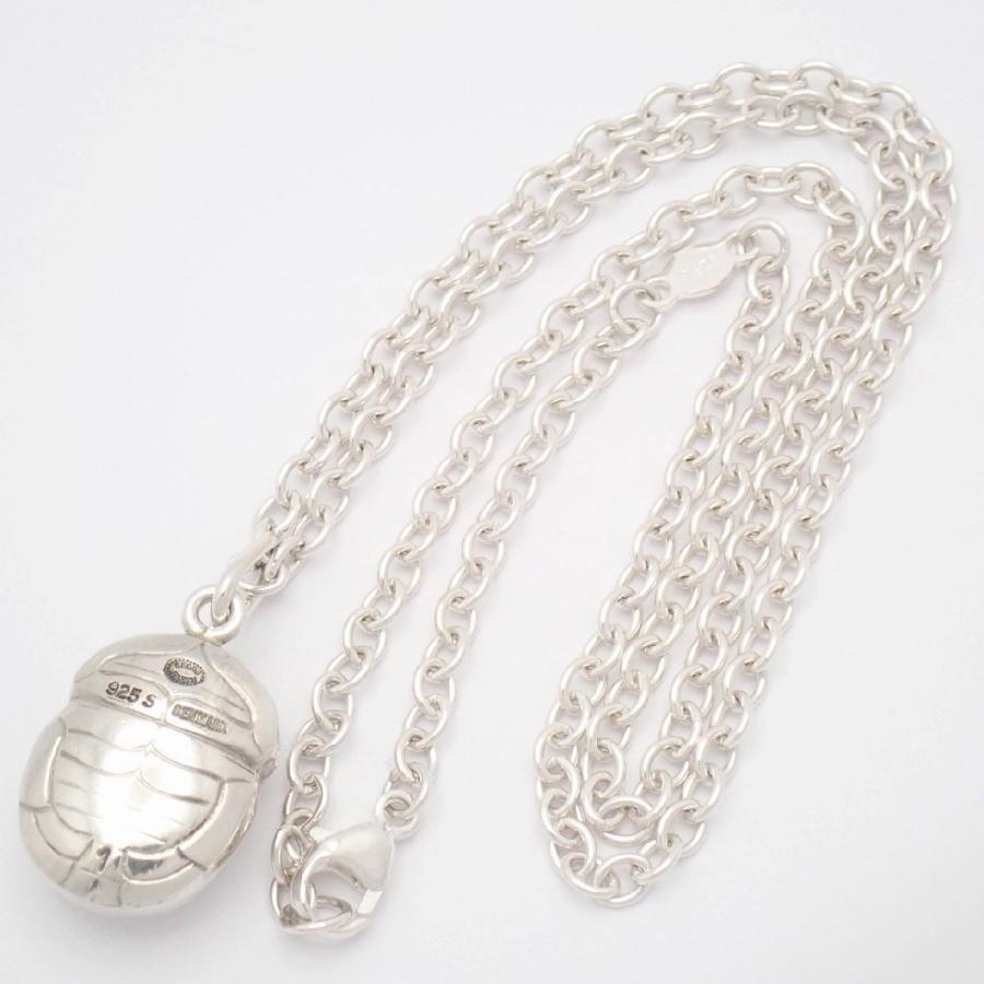ジョージジェンセン シルバー　スカラベ ネックレス Georg Jensen（ジョージ ジェンセン） 1 スカラベ ネックレス シルバー