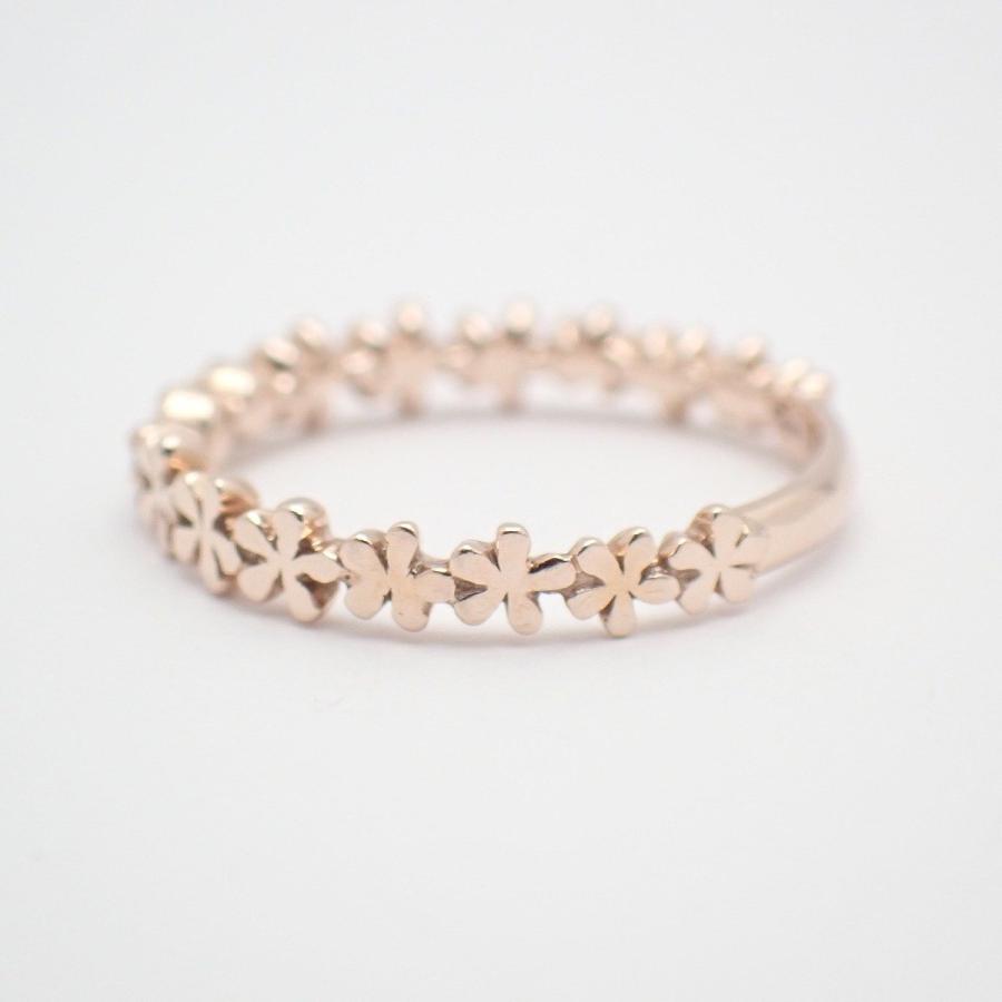 STAR JEWELRY（スタージュエリー） フラワー ピンキー リング K10PG