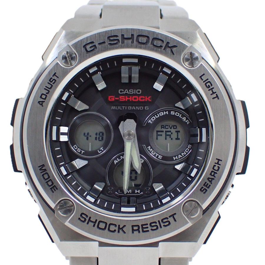 G-SHOCK 【美品】カシオ Gスチール ソーラー電波 ミドルサイズ