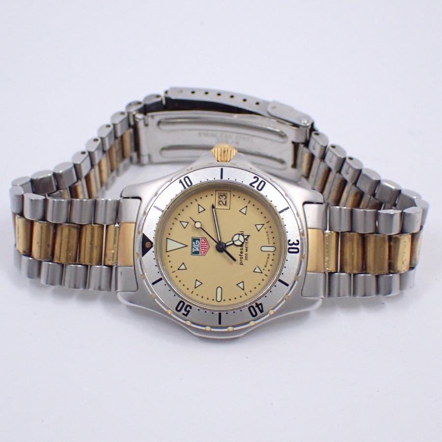 TAG HEUER タグホイヤー 974.013 プロフェッショナル 2000 コンビ クォーツ ボーイズ 腕時計 シルバー×ゴールド 正規品 / C347 TAG HEUER（タグ・ホイヤー） 2000 クォーツ ボーイズ 腕時計 コンビ