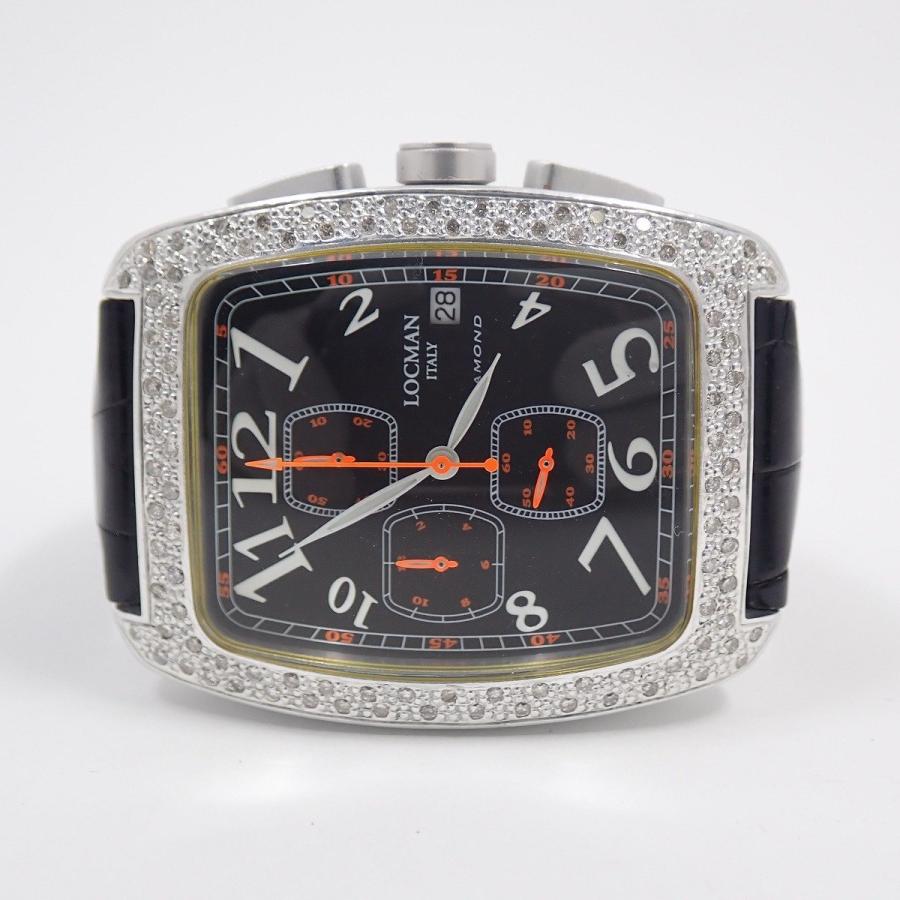 LOCMAN ロックマン アルミニウム ダイヤベゼル クロノグラフ