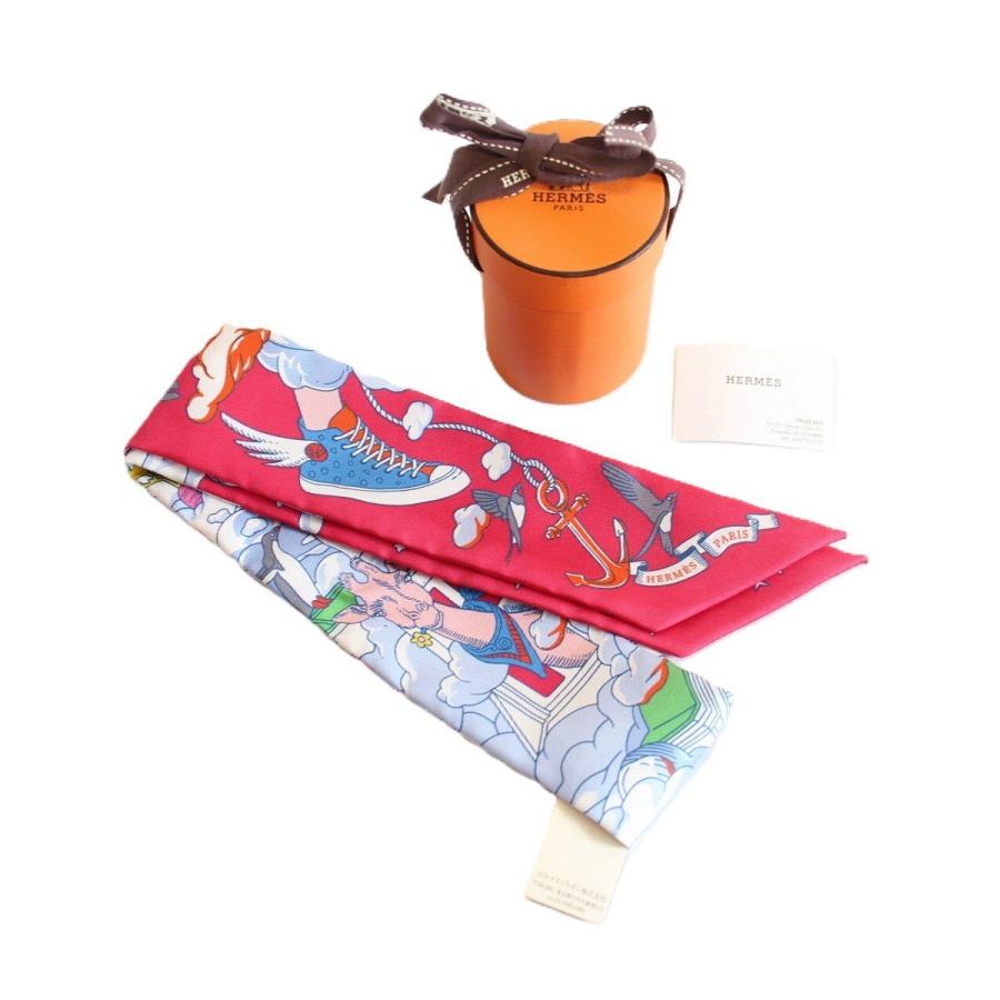 HERMES（エルメス） 【美品】HERMES ツイリー 私の雲 シルク100