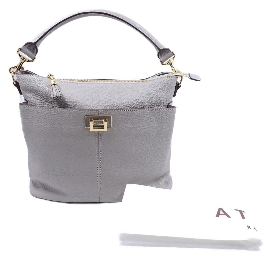 ATAO（アタオ） ハンドバッグ ウィークエンド 牛革 アイスグレー【い