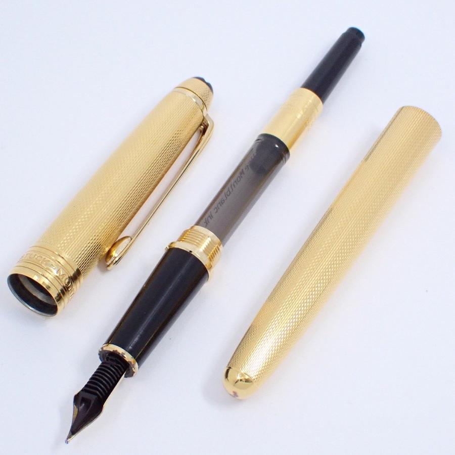 MONTBLANC モンブラン マイスターシュテュック ソリテール 18Kペン先 万年筆 ゴールド バーレイ【いおき質店】_5