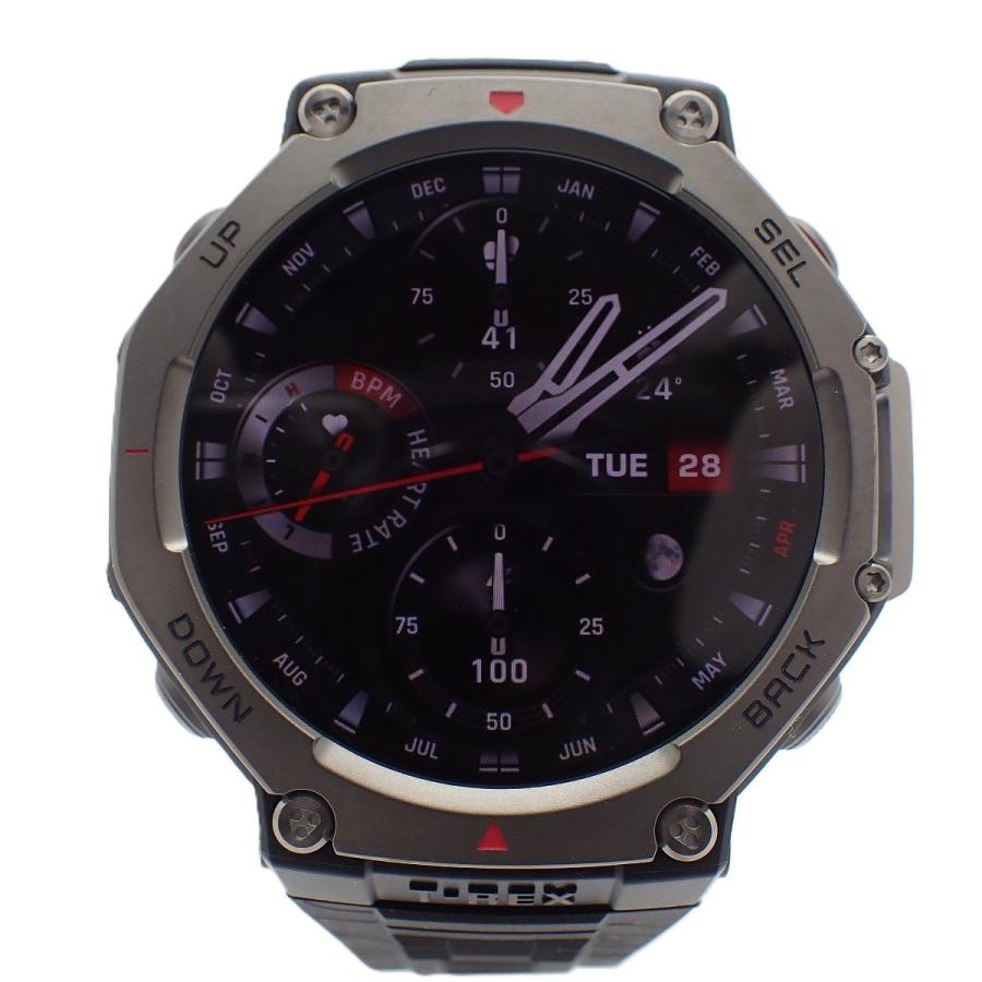 美品】amazfit アマズフィット T-REX3 オニキス スマートウォッチ 