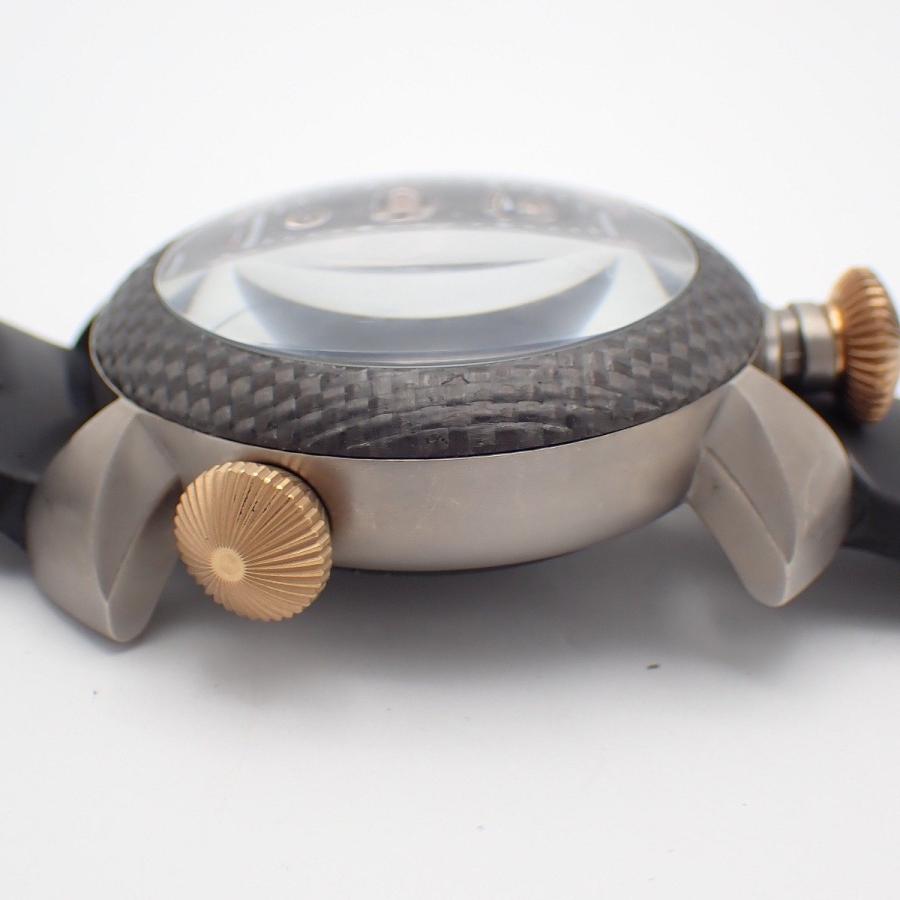 ぷ*ん様 ガガミラノ ダイビング カーボン仕様 ダイビング ガガミラノ ダイビング48MM 自動巻き メンズ 腕時計 チタン
