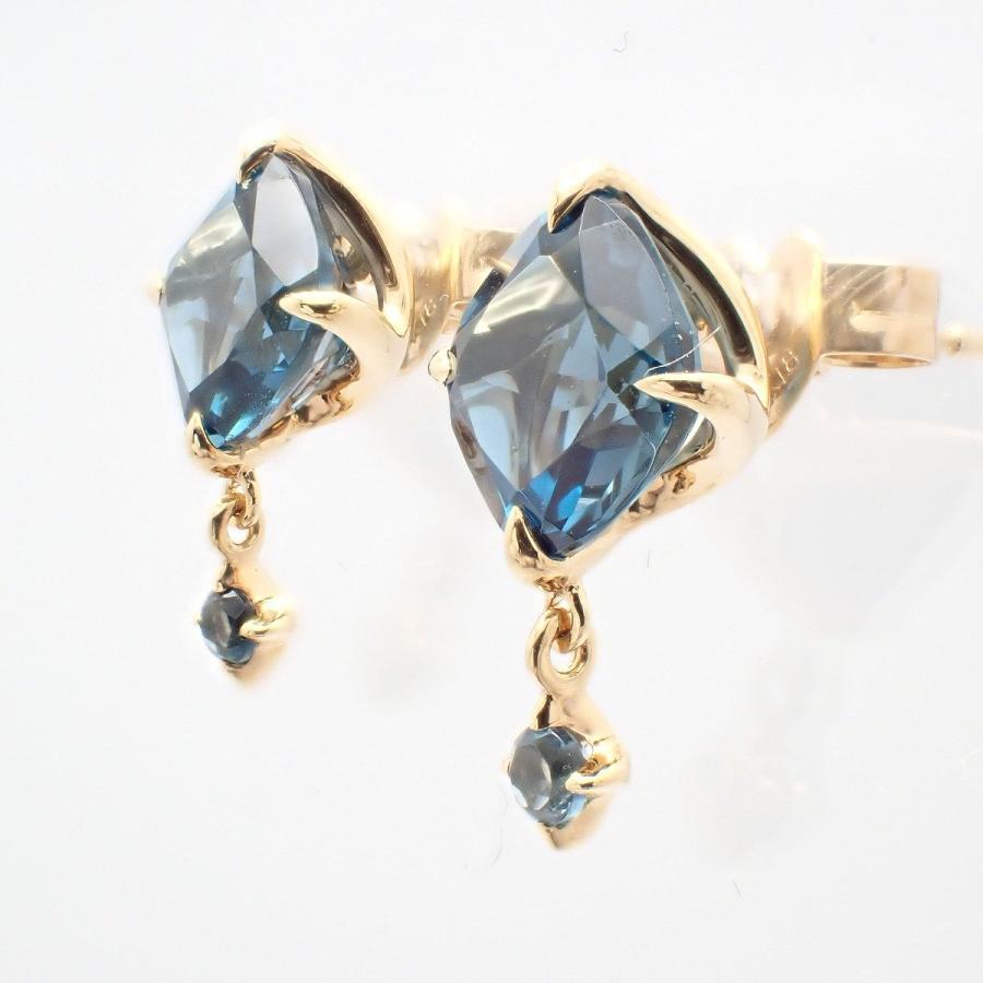スタージュエリー K18 ピアス DEEP SEA 天然ブルートパーズ STAR JEWELRY（スタージュエリー） DEEP SEA ピアス K18YG/ブルー