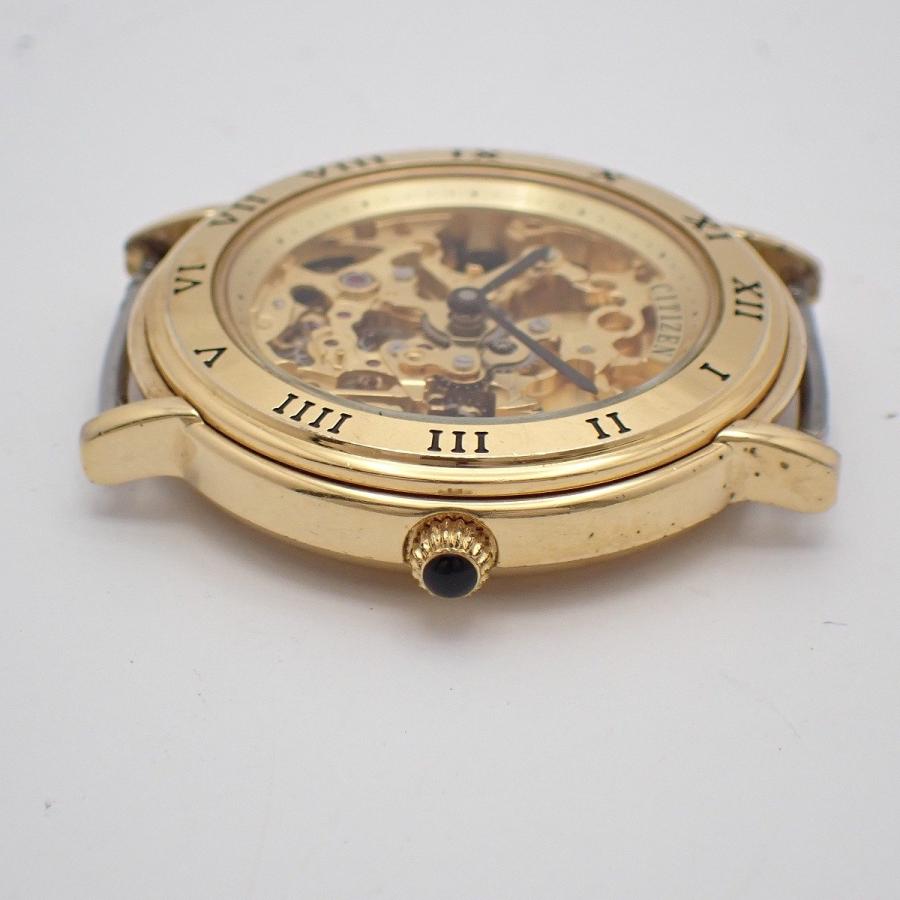 CITIZEN（シチズン） スケルトン 手巻き メンズ 腕時計 ゴールドGP
