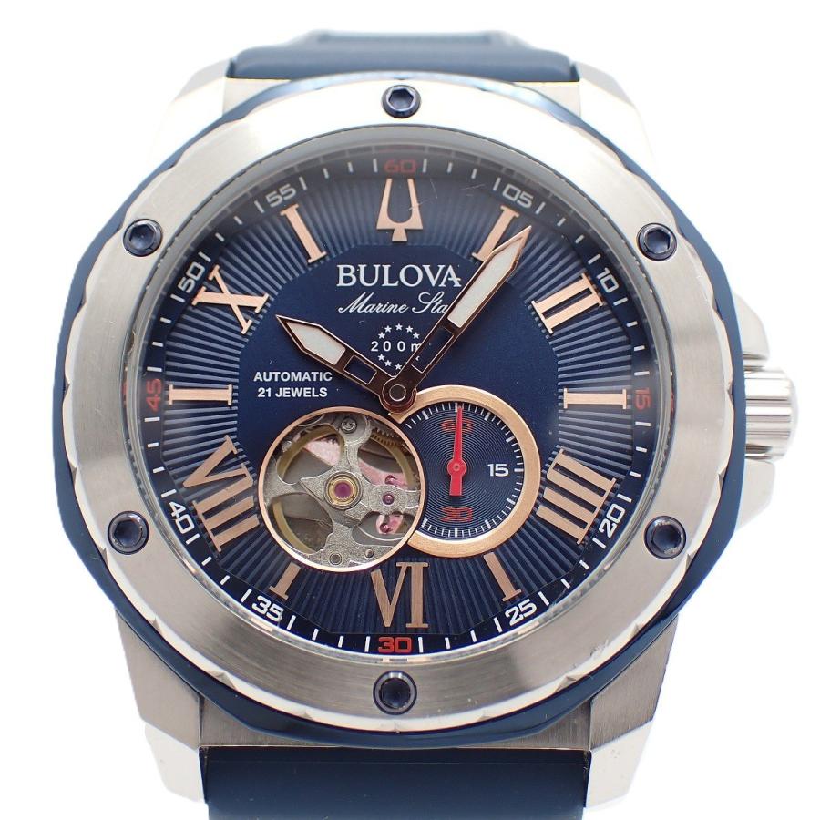 【BULOVA】Marine Star マリンスター 98A282 自動巻 メン BULOVA（ブローバ） マリンスター 自動巻き メンズ 腕時計 セミ