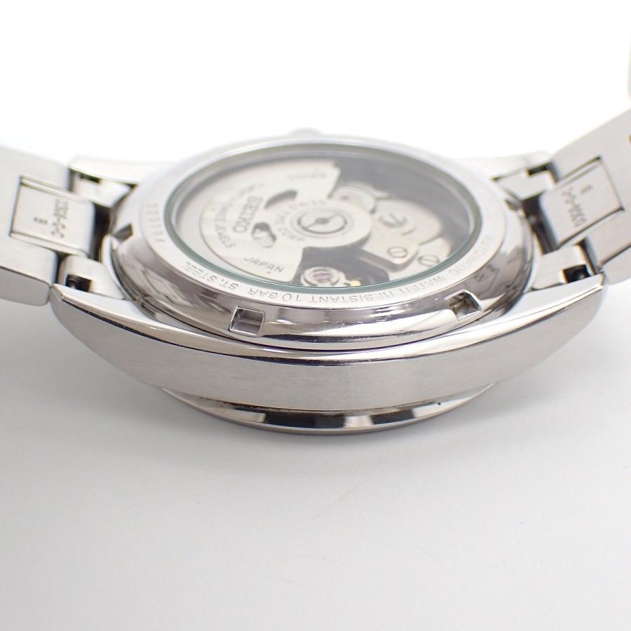 SEIKO（セイコー） メカニカル 自動巻き メンズ 腕時計 黒文字盤 裏