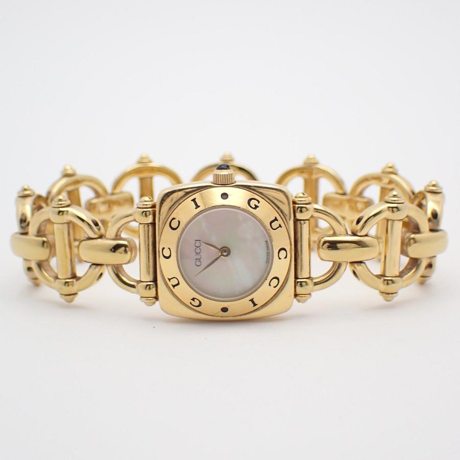 GUCCI（グッチ） 6400L クォーツ レディース 腕時計 ゴールドGP シェル