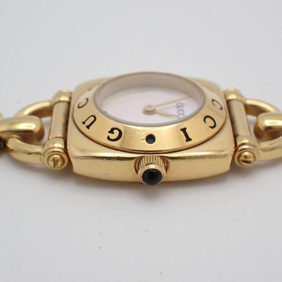 GUCCI（グッチ） 6400L クォーツ レディース 腕時計 ゴールドGP シェル