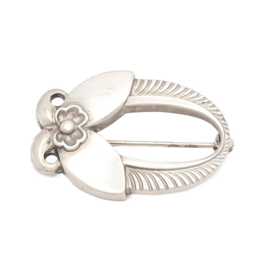 Georg Jensen（ジョージ ジェンセン） 227 フラワーモチーフ ブローチ